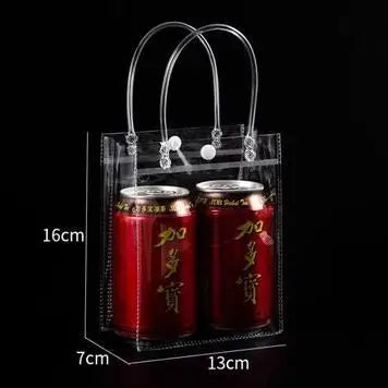 10/20Pcs Clear Gift Bags with Handles