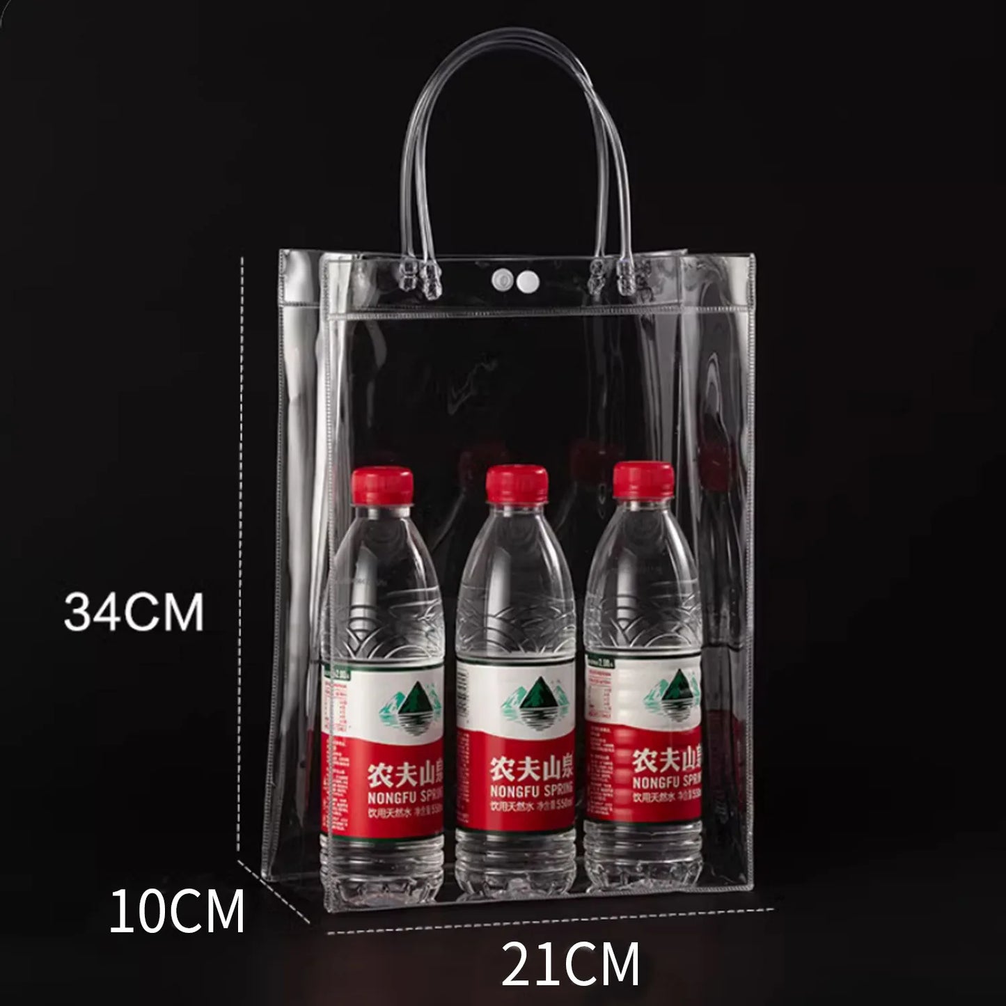 10/20Pcs Clear Gift Bags with Handles