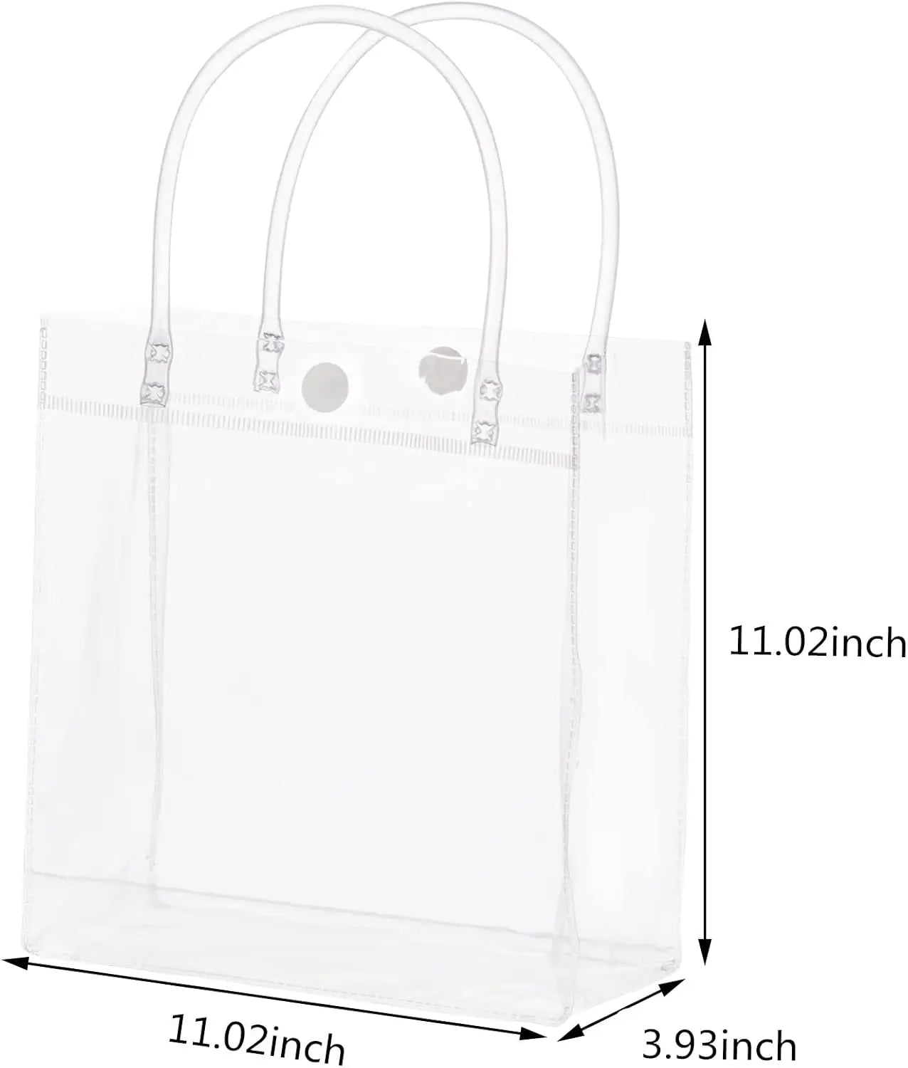 10/20Pcs Clear Gift Bags with Handles