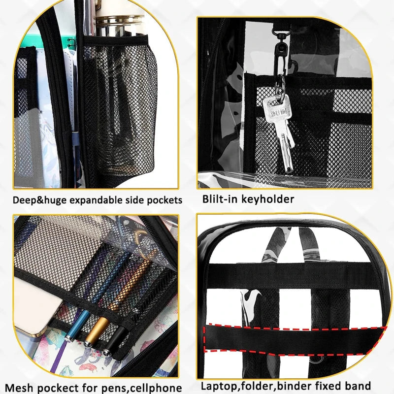 Clear Large Capacity Backpack