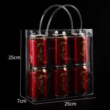 10/20Pcs Clear Gift Bags with Handles