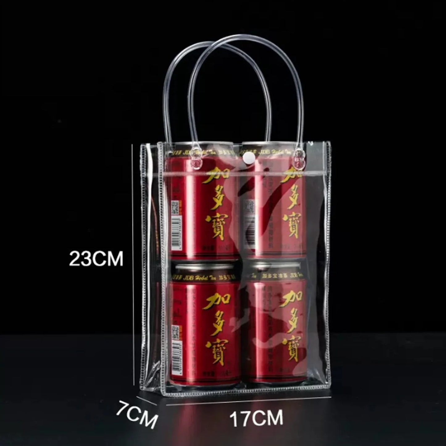10/20Pcs Clear Gift Bags with Handles