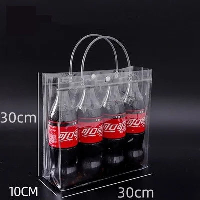 10/20Pcs Clear Gift Bags with Handles