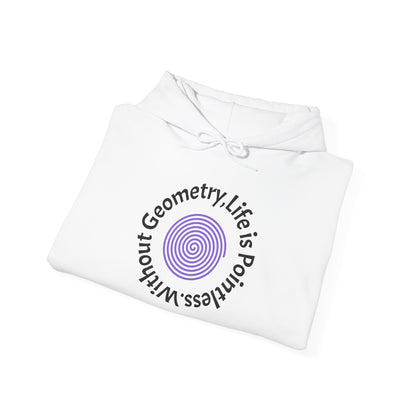 Unisex Heavy Blend™ Hooded Sweatshirt - Geometry Life is Pointless