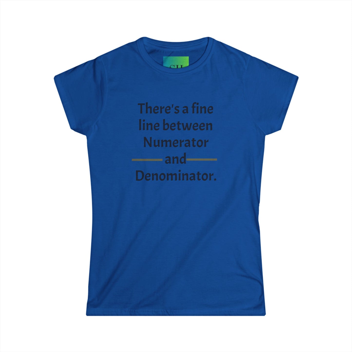 Women's Softstyle Tee - Numerator and Denominator