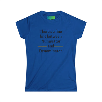 Women's Softstyle Tee - Numerator and Denominator