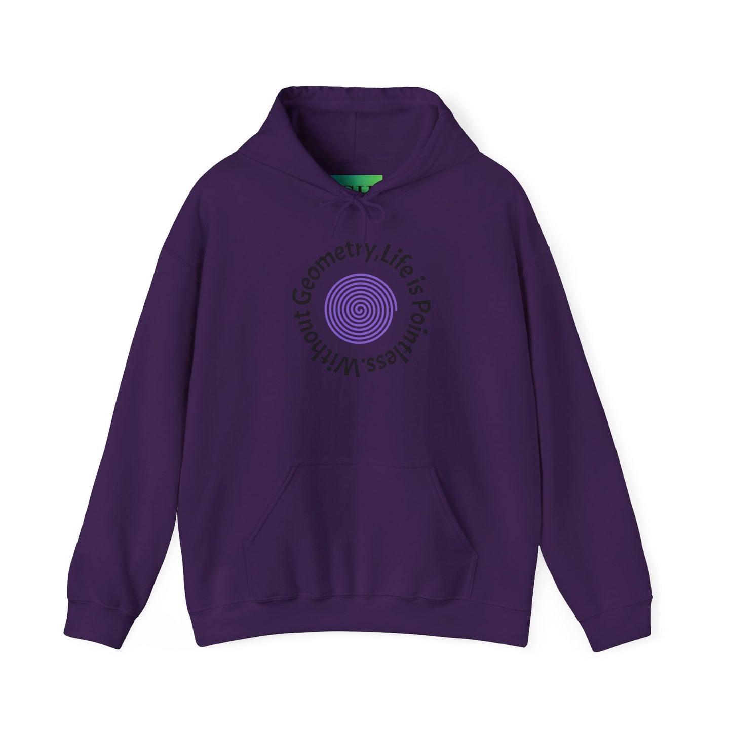 Unisex Heavy Blend™ Hooded Sweatshirt - Geometry Life is Pointless