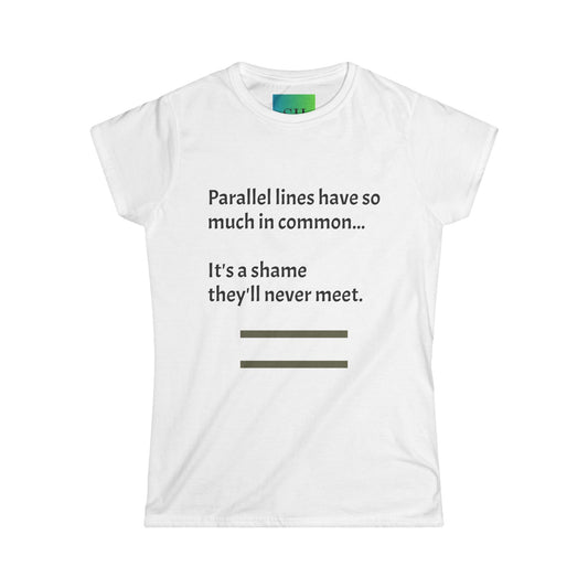 Women's Softstyle Tee - Parallel Lines