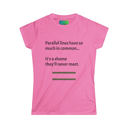 Women's Softstyle Tee - Parallel Lines