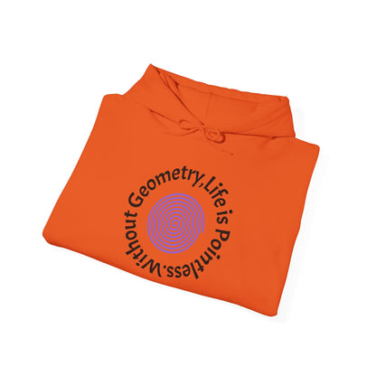 Unisex Heavy Blend™ Hooded Sweatshirt - Geometry Life is Pointless