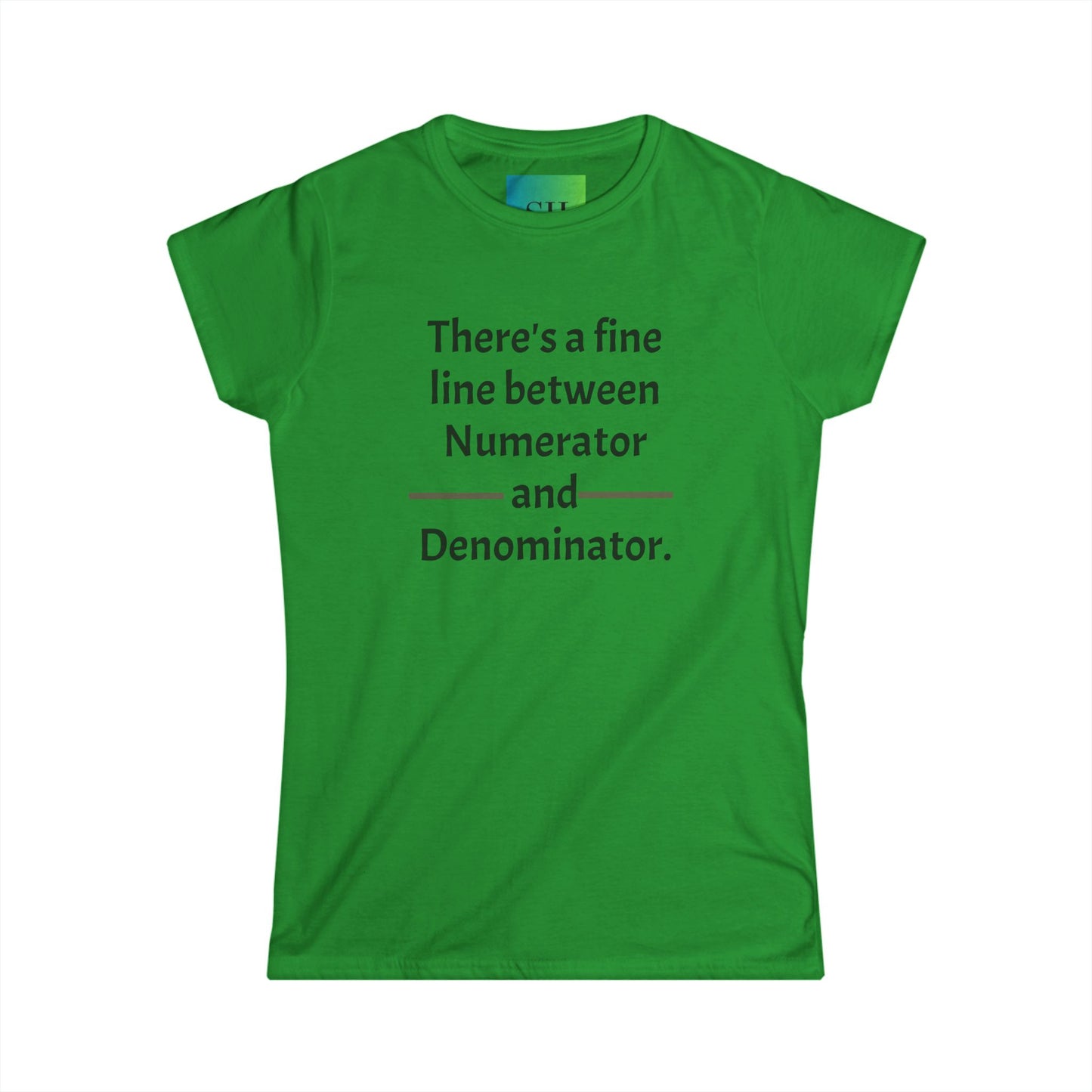 Women's Softstyle Tee - Numerator and Denominator