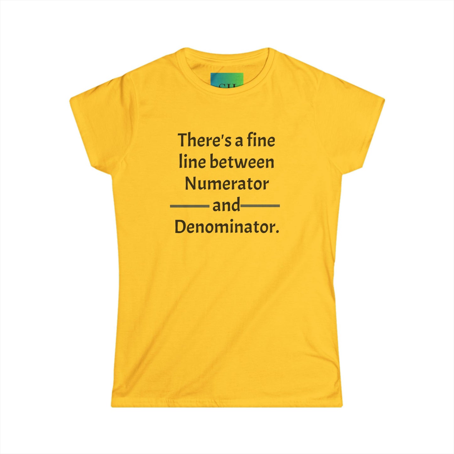 Women's Softstyle Tee - Numerator and Denominator