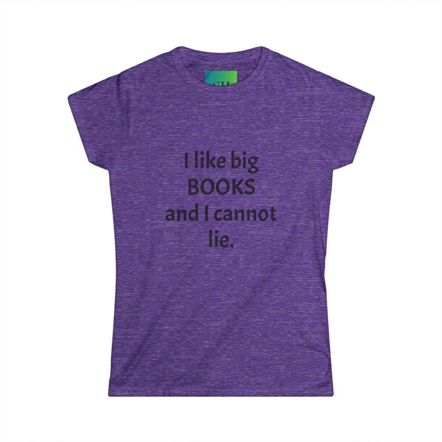 Women's Softstyle Tee - I Like Big BOOKS