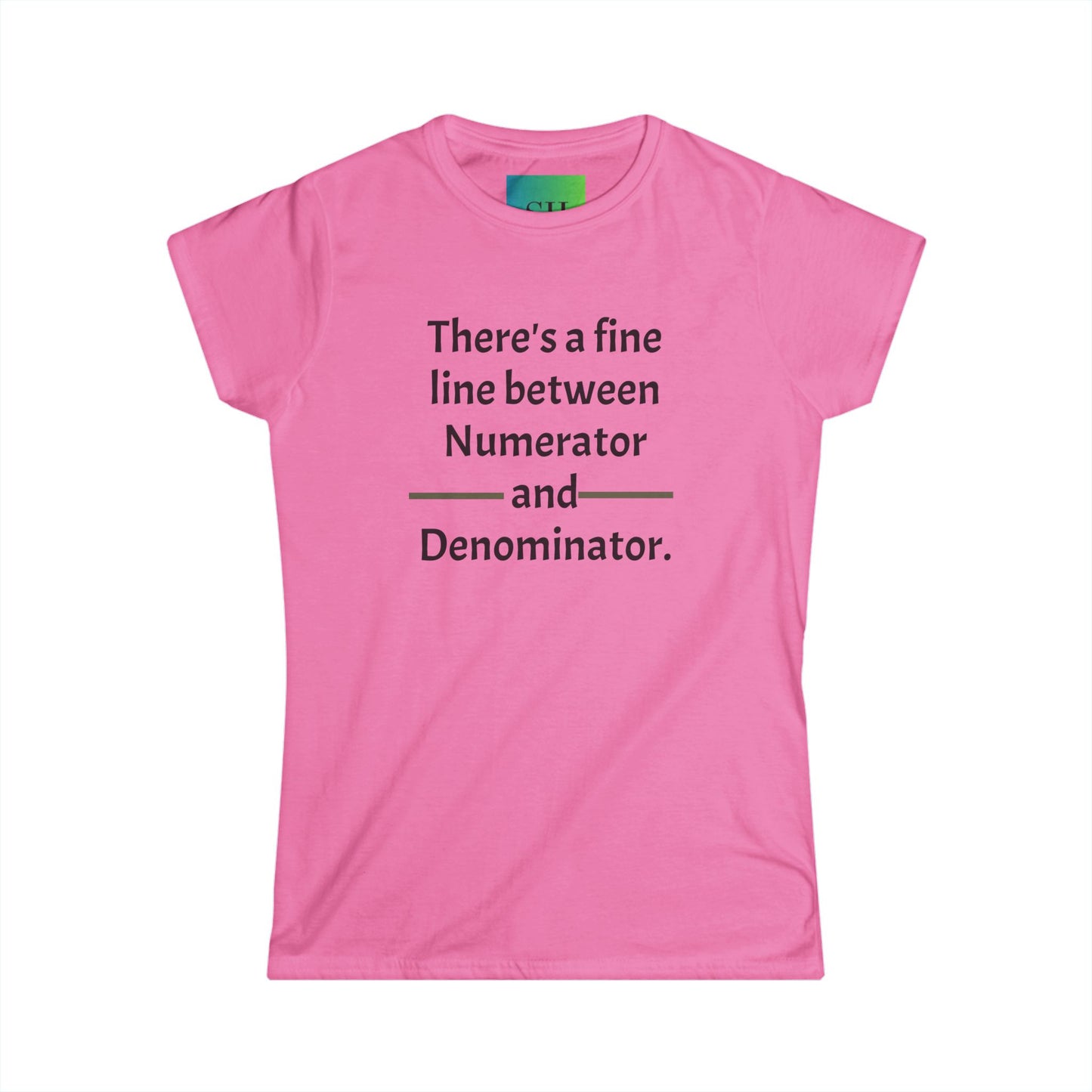 Women's Softstyle Tee - Numerator and Denominator