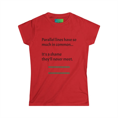 Women's Softstyle Tee - Parallel Lines