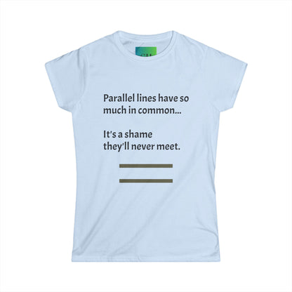 Women's Softstyle Tee - Parallel Lines
