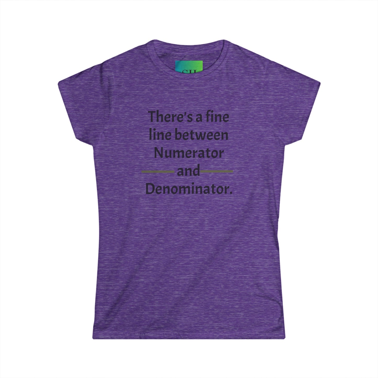 Women's Softstyle Tee - Numerator and Denominator