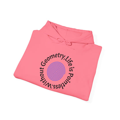 Unisex Heavy Blend™ Hooded Sweatshirt - Geometry Life is Pointless