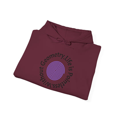 Unisex Heavy Blend™ Hooded Sweatshirt - Geometry Life is Pointless
