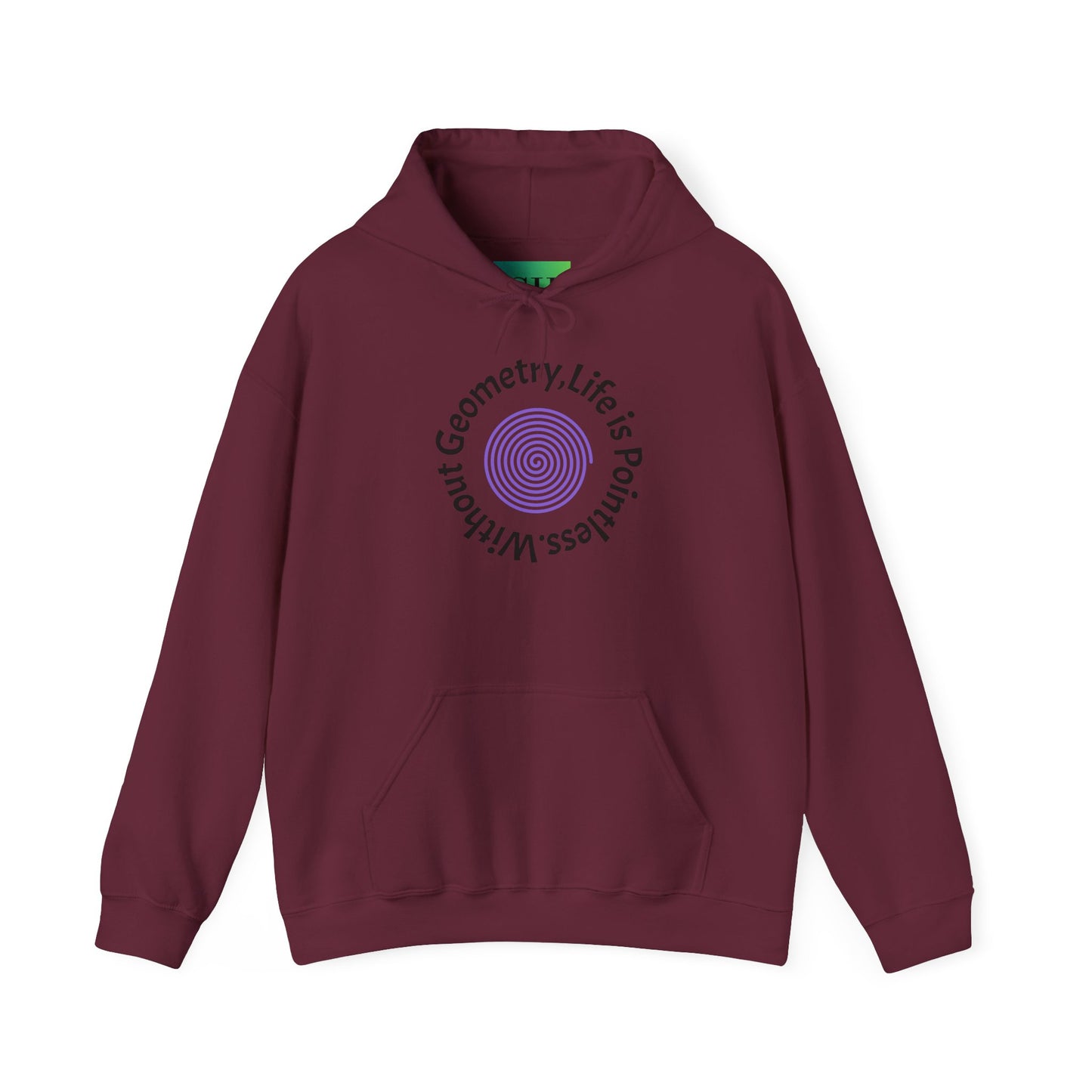 Unisex Heavy Blend™ Hooded Sweatshirt - Geometry Life is Pointless