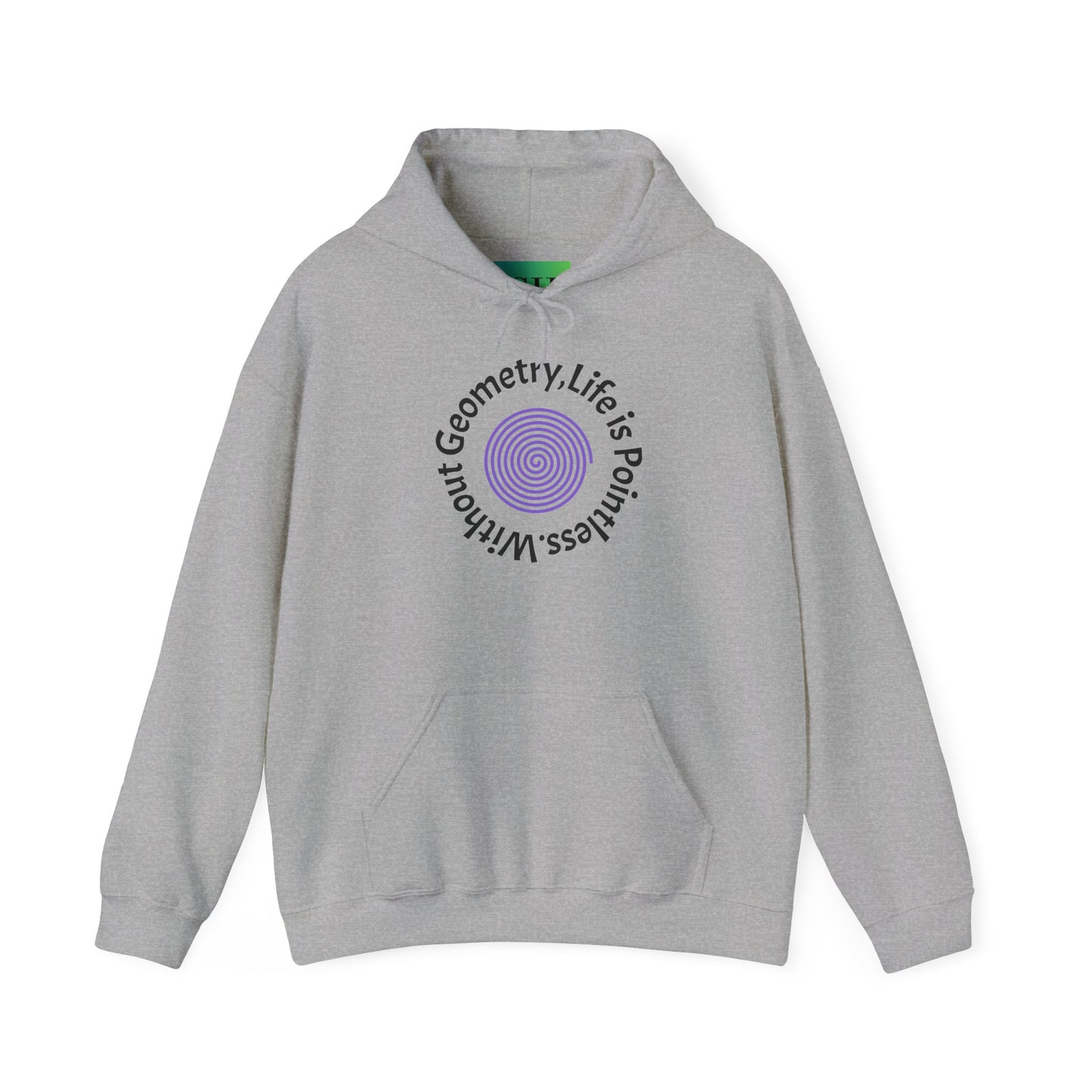 Unisex Heavy Blend™ Hooded Sweatshirt - Geometry Life is Pointless