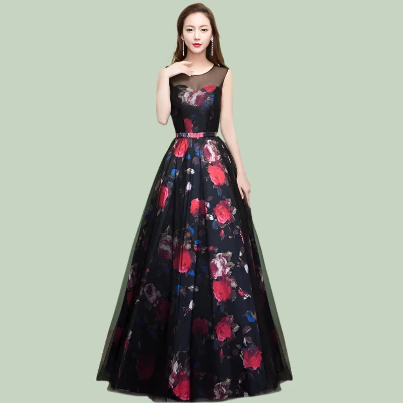 Floral Evening Dress