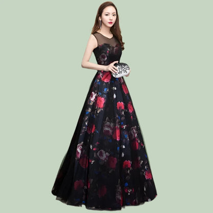 Floral Evening Dress