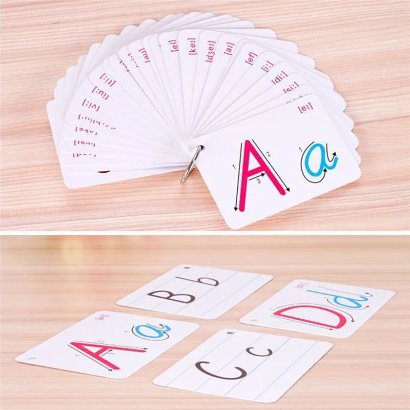 26 cartes flash de lettres anglaises