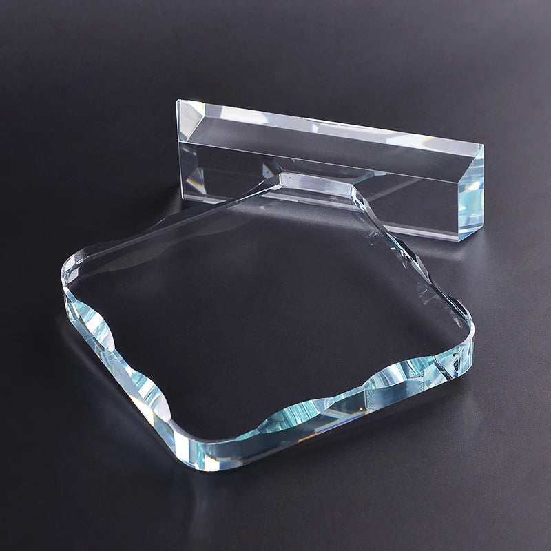 Diamond Shaped Crystal Plaque Trophy