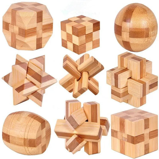 Luban Lock 3D Handmade Bamboo Puzzles