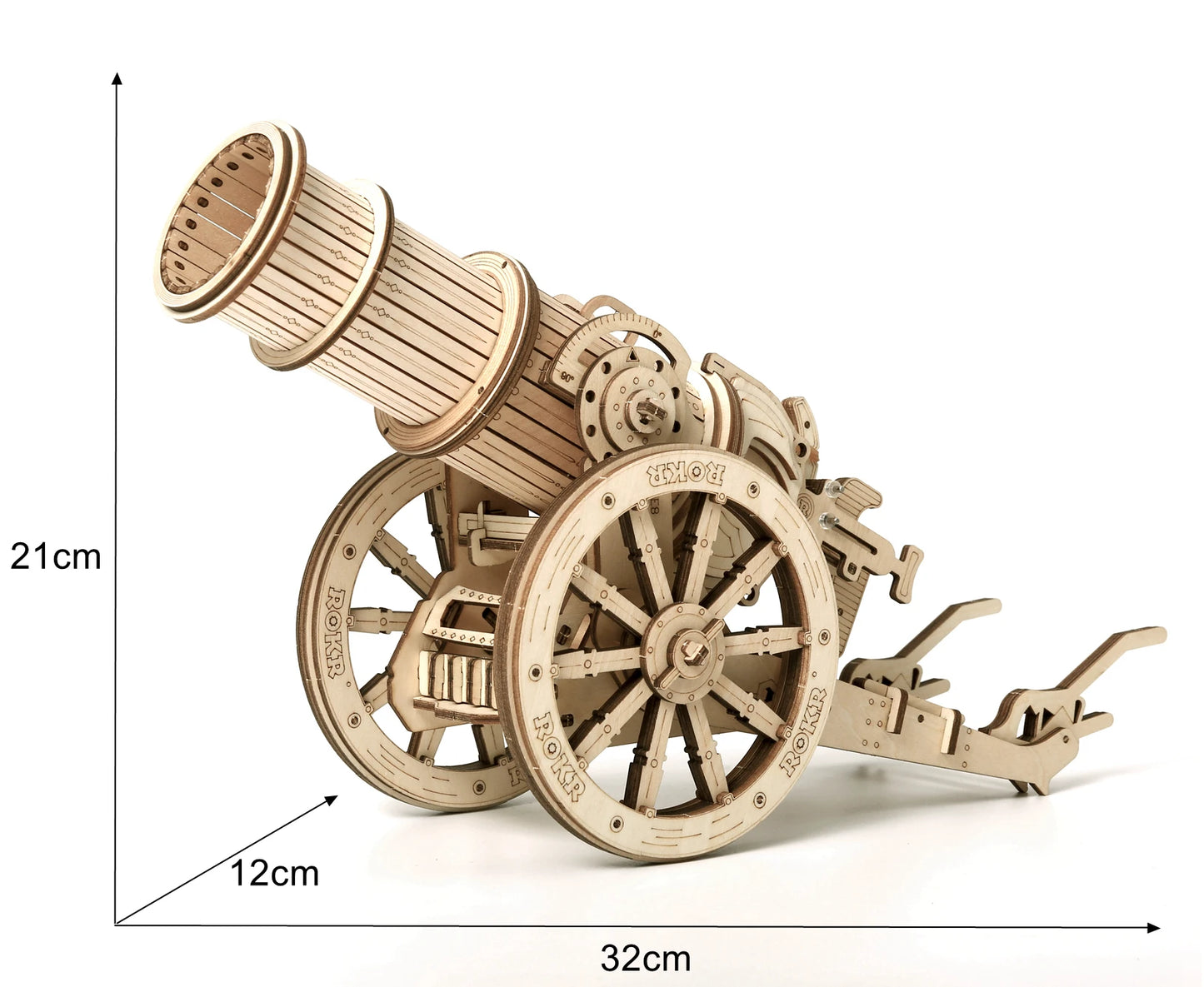 Puzzle 3D en bois représentant des armes de siège médiévales