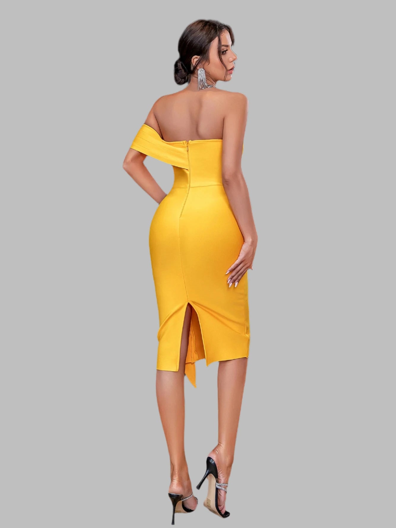 Off Shoulder Bandage Dress