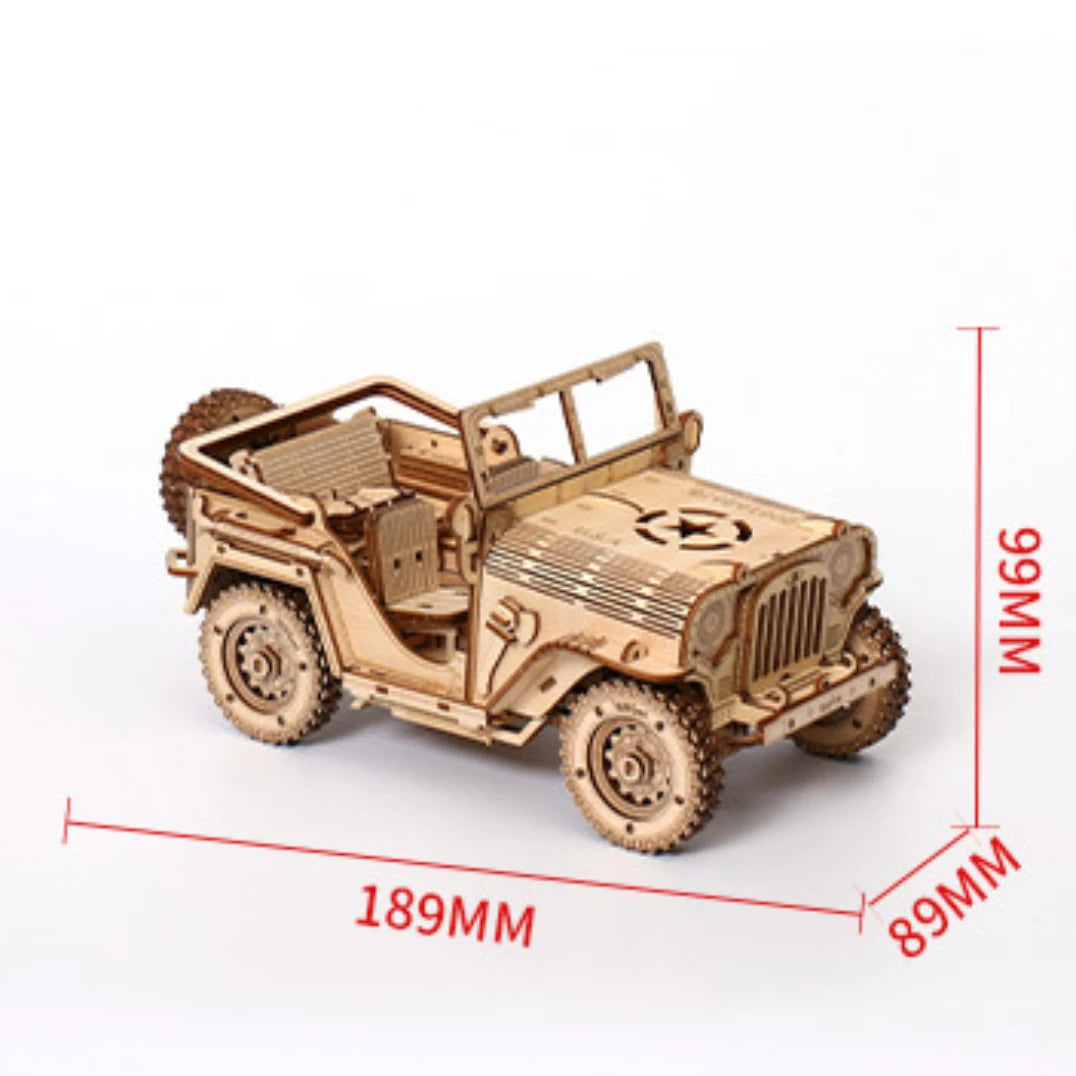 Puzzle 3D en bois pour Jeep tout-terrain