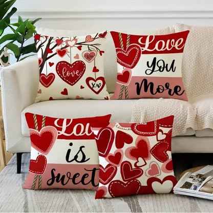 "Valentine's Day Love Heart" Pillow Covers