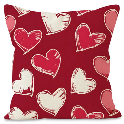 "Valentine's Day Love Heart" Pillow Covers