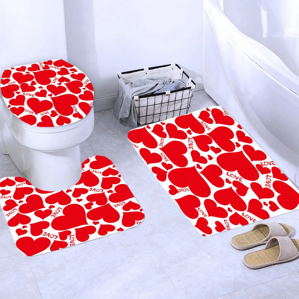 "Happy Valentines Day" Shower Curtains