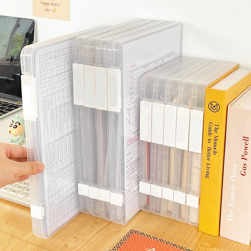 Transparent File Organizer Box