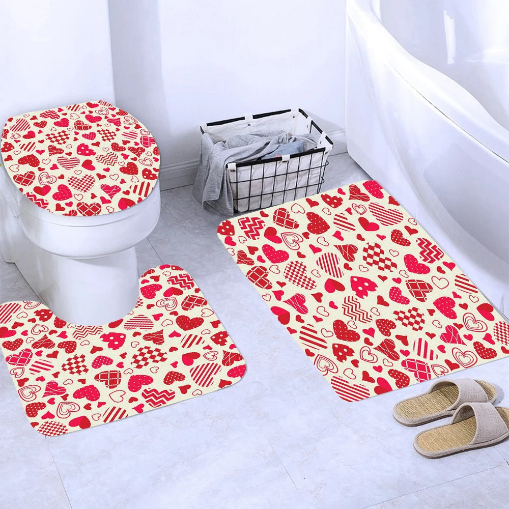 "Happy Valentines Day" Shower Curtains