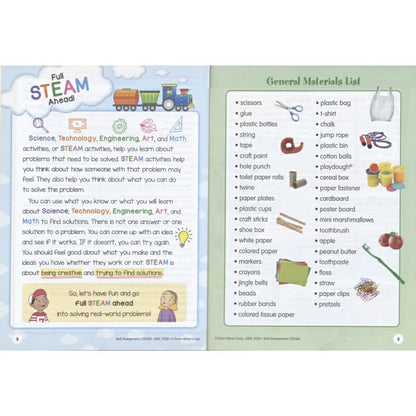 Cahier d'exercices STEAM Skill Sharpeners - Maternelle