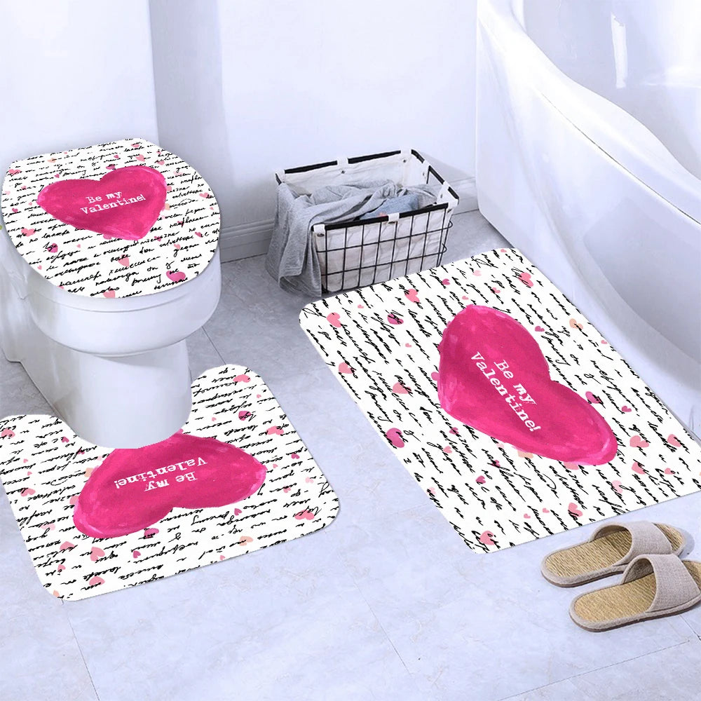 "Happy Valentines Day" Shower Curtains