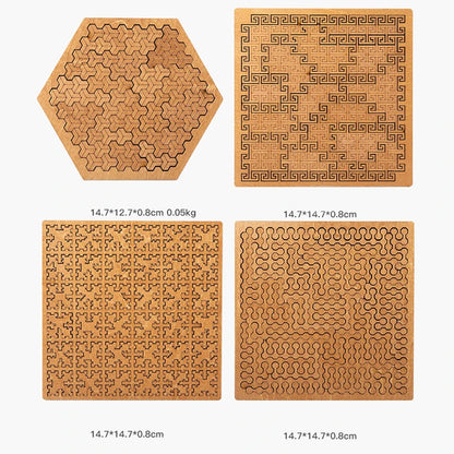 Wooden Brain-teaser IQ Puzzles