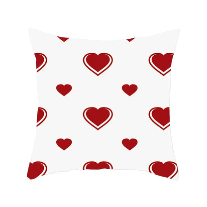 "Valentine's Day Red Black Series" Pillow Covers