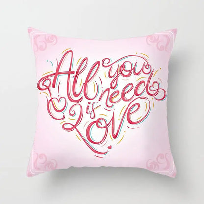 "Valentine's Day Red Pink Heart" Pillow Covers