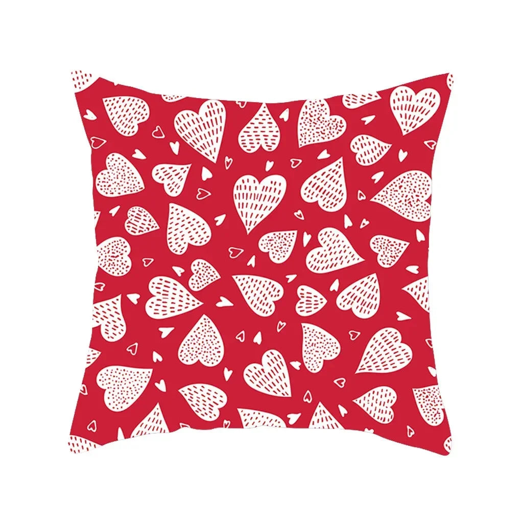 "Valentine's Day Red Black Series" Pillow Covers