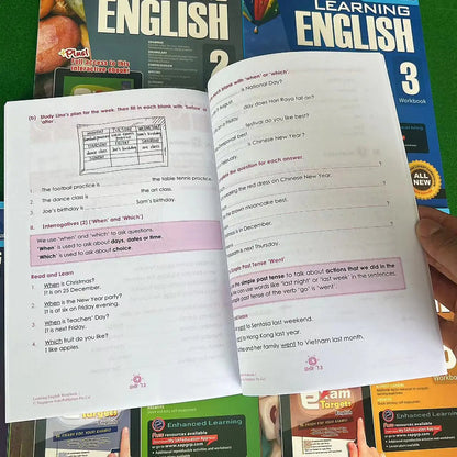 Learning English Workbook - Grade Levels 1-6