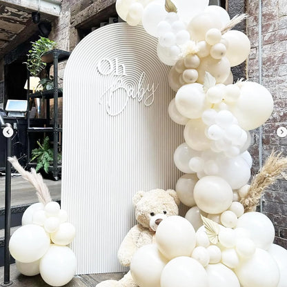 102pcs Sand White Balloon Garland