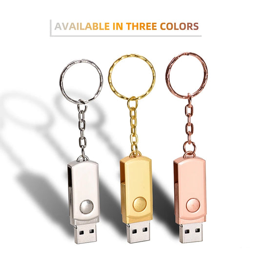 Metal USB Flash Drive Key Ring