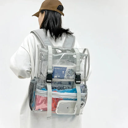 Large Clear Waterproof Rucksack Backpack