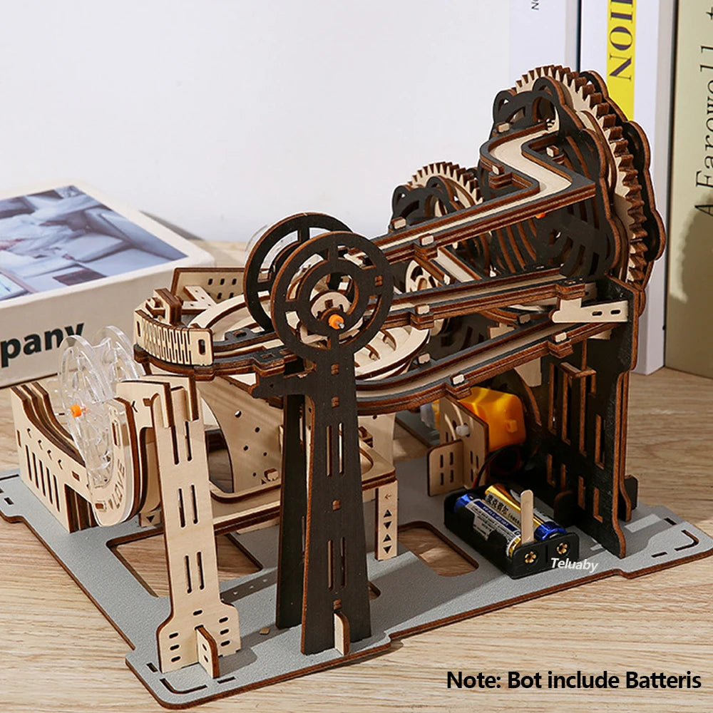 Wooden 3D Marble Run Puzzle