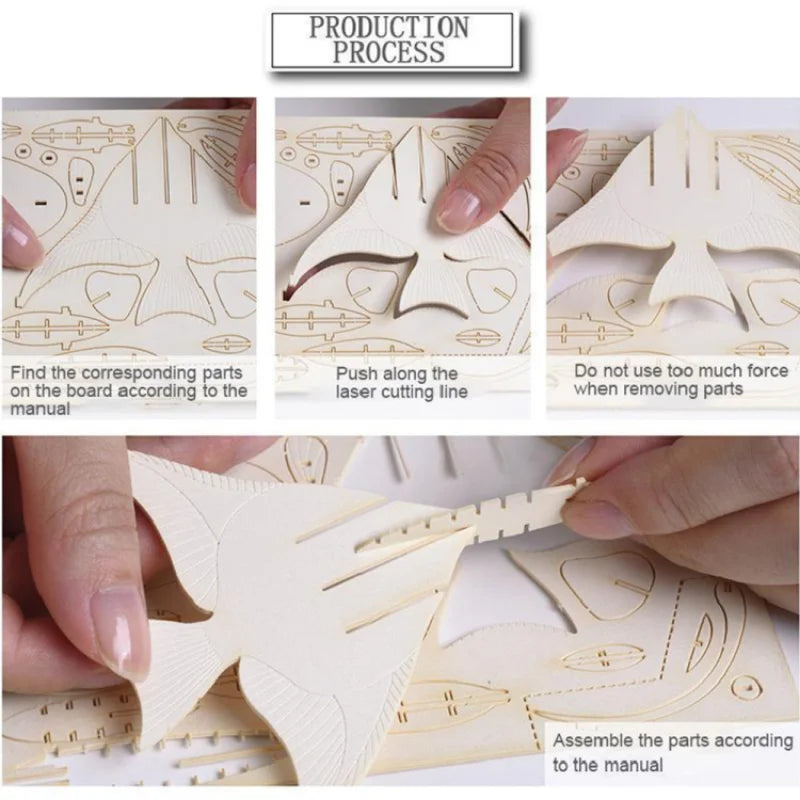 Wooden 3D Animal Ornament Puzzles